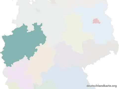 Vorschau: Lagekarte von der kreisfreien Stadt Essen