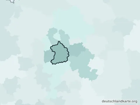 Vorschau: Nachbarkreiskarte von der kreisfreien Stadt Essen