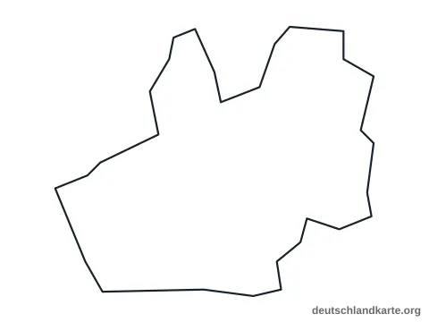 Vorschau: Umrisskarte von der kreisfreien Stadt Flensburg