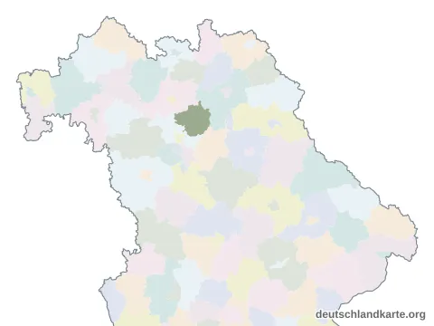 Karte: Landkreis Forchheim in Bayern