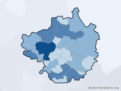 Vorschau: Einwohnerkarte vom Landkreis Forchheim