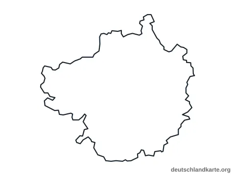 Vorschau: Umrisskarte vom Landkreis Forchheim