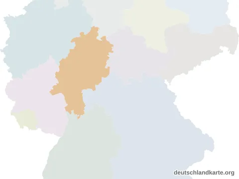 Vorschau: Lagekarte von der kreisfreien Stadt Frankfurt am Main