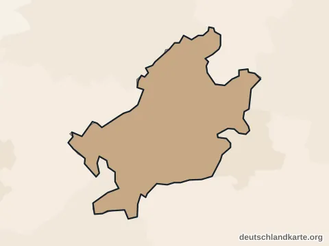 Vorschau: Ortskarte von der kreisfreien Stadt Frankfurt am Main