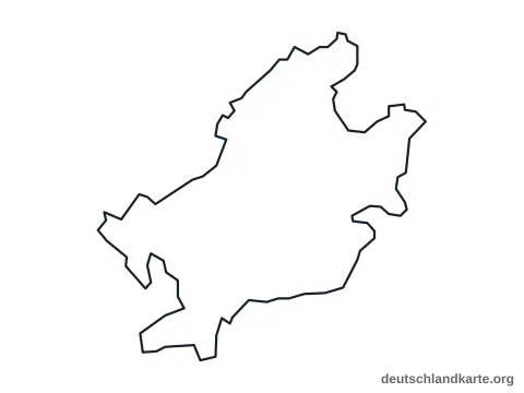 Vorschau: Umrisskarte von der kreisfreien Stadt Frankfurt am Main