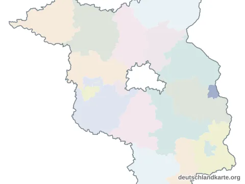 Karte: Kreisfreie Stadt Frankfurt (Oder) in Brandenburg