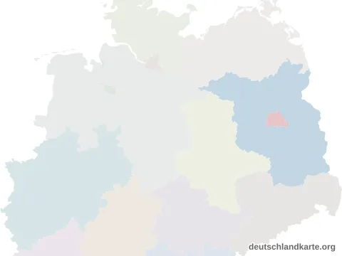 Vorschau: Lagekarte von der kreisfreien Stadt Frankfurt (Oder)