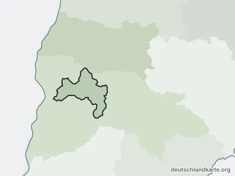 Vorschau: Nachbarkreiskarte vom Stadtkreis Freiburg im Breisgau