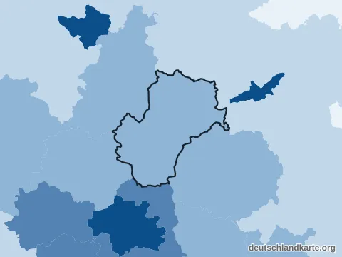 Vorschau: Bevölkerungsdichte vom Landkreis Freising