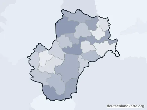 Vorschau: Ortskarte vom Landkreis Freising
