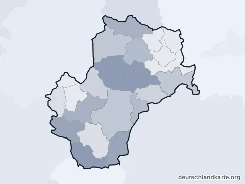 Vorschau: Verwaltungsgliederung vom Landkreis Freising