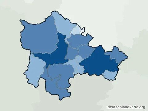 Vorschau: Einwohnerkarte vom Landkreis Freudenstadt