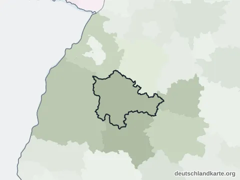 Vorschau: Nachbarkreiskarte vom Landkreis Freudenstadt