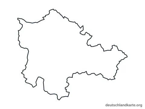 Vorschau: Umrisskarte vom Landkreis Freudenstadt