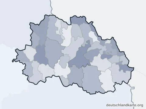 Vorschau: Ortskarte vom Landkreis Freyung-Grafenau
