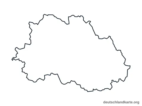 Vorschau: Umrisskarte vom Landkreis Freyung-Grafenau