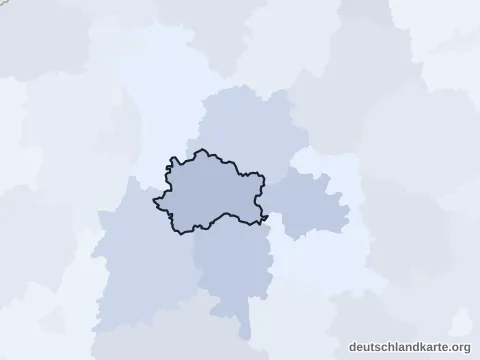 Vorschau: Nachbarkreiskarte vom Landkreis Fürstenfeldbruck