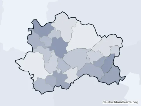Vorschau: Ortskarte vom Landkreis Fürstenfeldbruck