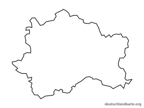 Vorschau: Umrisskarte vom Landkreis Fürstenfeldbruck