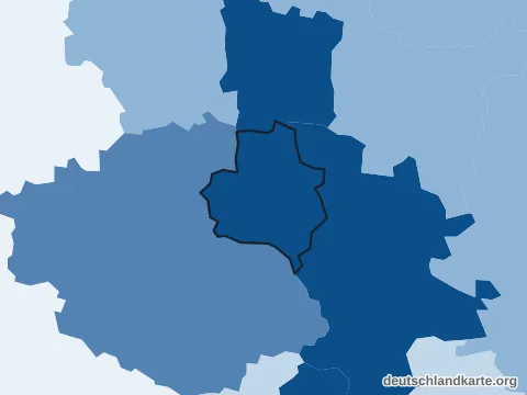 Vorschau: Bevölkerungsdichte von der kreisfreien Stadt Fürth