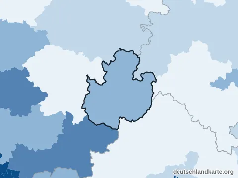 Vorschau: Bevölkerungsdichte vom Landkreis Fulda