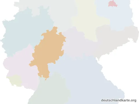Vorschau: Lagekarte vom Landkreis Fulda