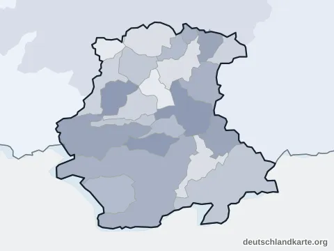 Vorschau: Ortskarte vom Landkreis Garmisch-Partenkirchen