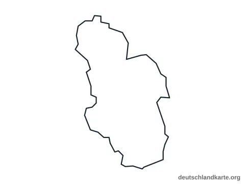 Vorschau: Umrisskarte von der kreisfreien Stadt Gelsenkirchen
