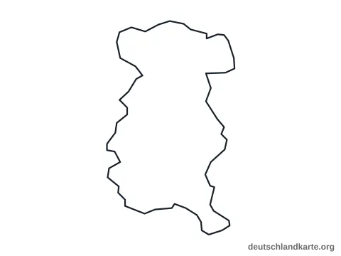Vorschau: Umrisskarte von der kreisfreien Stadt Gera