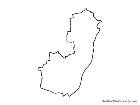 Vorschau: Umrisskarte vom Landkreis Germersheim