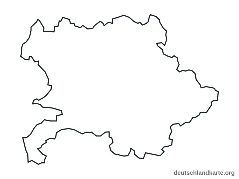 Vorschau: Umrisskarte vom Landkreis Gießen