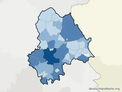 Vorschau: Einwohnerkarte vom Landkreis Gifhorn