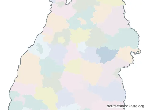 Vorschau: Karte im Bundesland vom Landkreis Göppingen