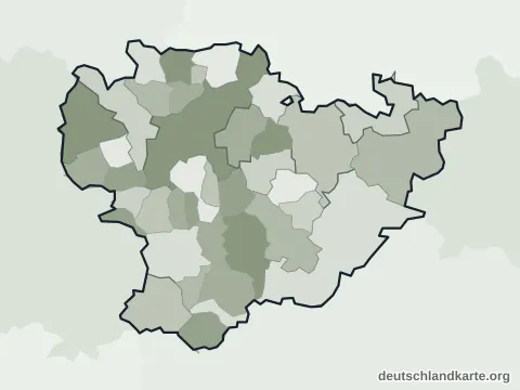 Vorschau: Ortskarte vom Landkreis Göppingen