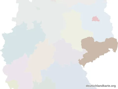 Vorschau: Lagekarte vom Landkreis Görlitz