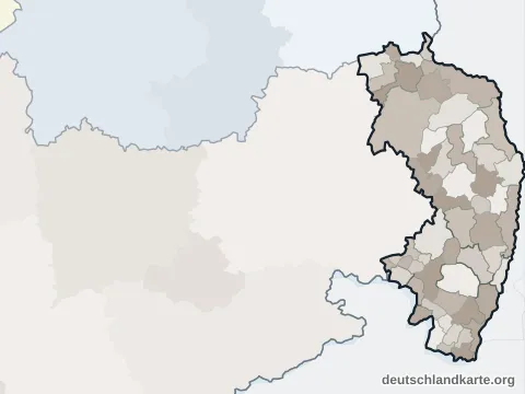 Vorschau: Ortskarte vom Landkreis Görlitz