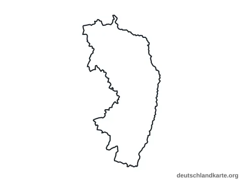 Vorschau: Umrisskarte vom Landkreis Görlitz