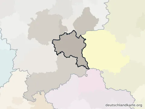 Vorschau: Nachbarkreiskarte vom Landkreis Goslar