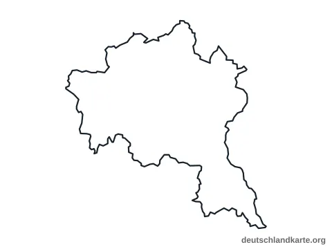 Vorschau: Umrisskarte vom Landkreis Goslar