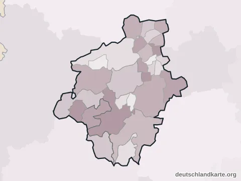 Vorschau: Ortskarte vom Landkreis Gotha