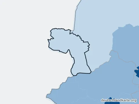Vorschau: Bevölkerungsdichte vom Landkreis Grafschaft Bentheim