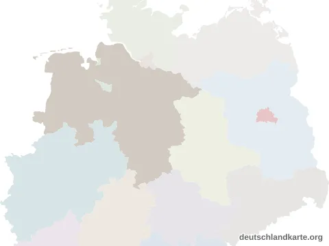 Vorschau: Lagekarte vom Landkreis Grafschaft Bentheim