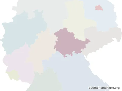 Vorschau: Lagekarte vom Landkreis Greiz