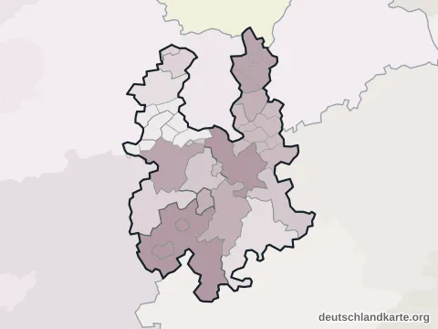 Vorschau: Verwaltungsgliederung vom Landkreis Greiz
