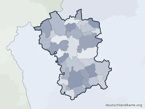 Vorschau: Ortskarte vom Landkreis Günzburg