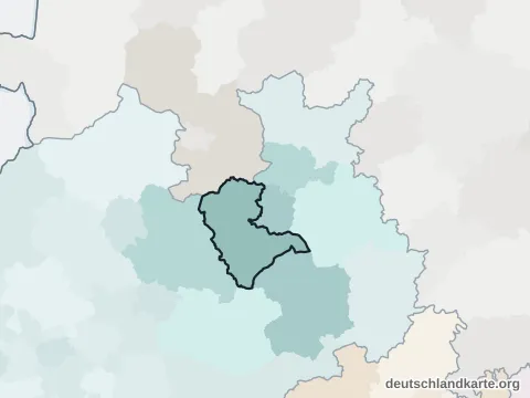 Vorschau: Nachbarkreiskarte vom Kreis Gütersloh