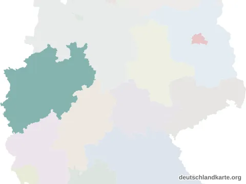 Vorschau: Lagekarte von der kreisfreien Stadt Hagen