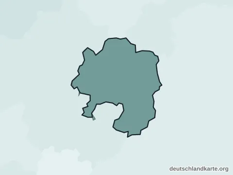 Vorschau: Ortskarte von der kreisfreien Stadt Hagen