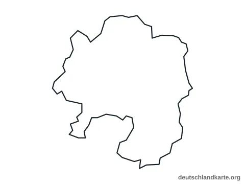 Vorschau: Umrisskarte von der kreisfreien Stadt Hagen