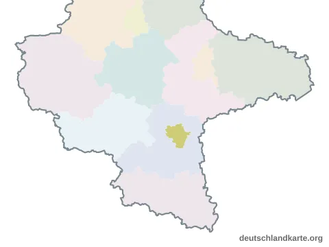 Karte: Kreisfreie Stadt Halle (Saale) in Sachsen-Anhalt